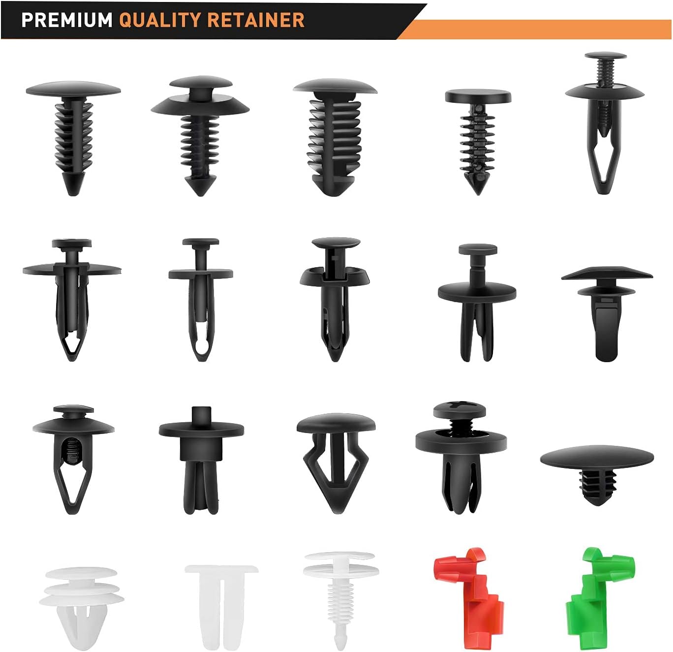 Thumbnail 3 de GOOACC 425 Pcs Car Body Retainer Clips Set: 19 Sizes with Remover for GM, Ford, Toyota & More