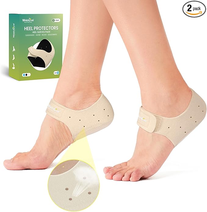 Detalle de Welnove Almohadillas para Talón – Alivio de Fascitis y Tendinitis