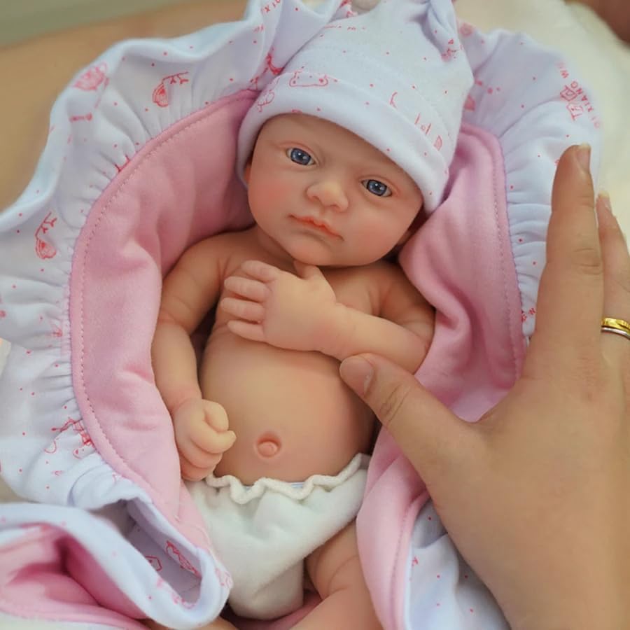 Detalle 2 de MYREBABY - Muñeca de Silicona Realista de 30,5 cm 👶