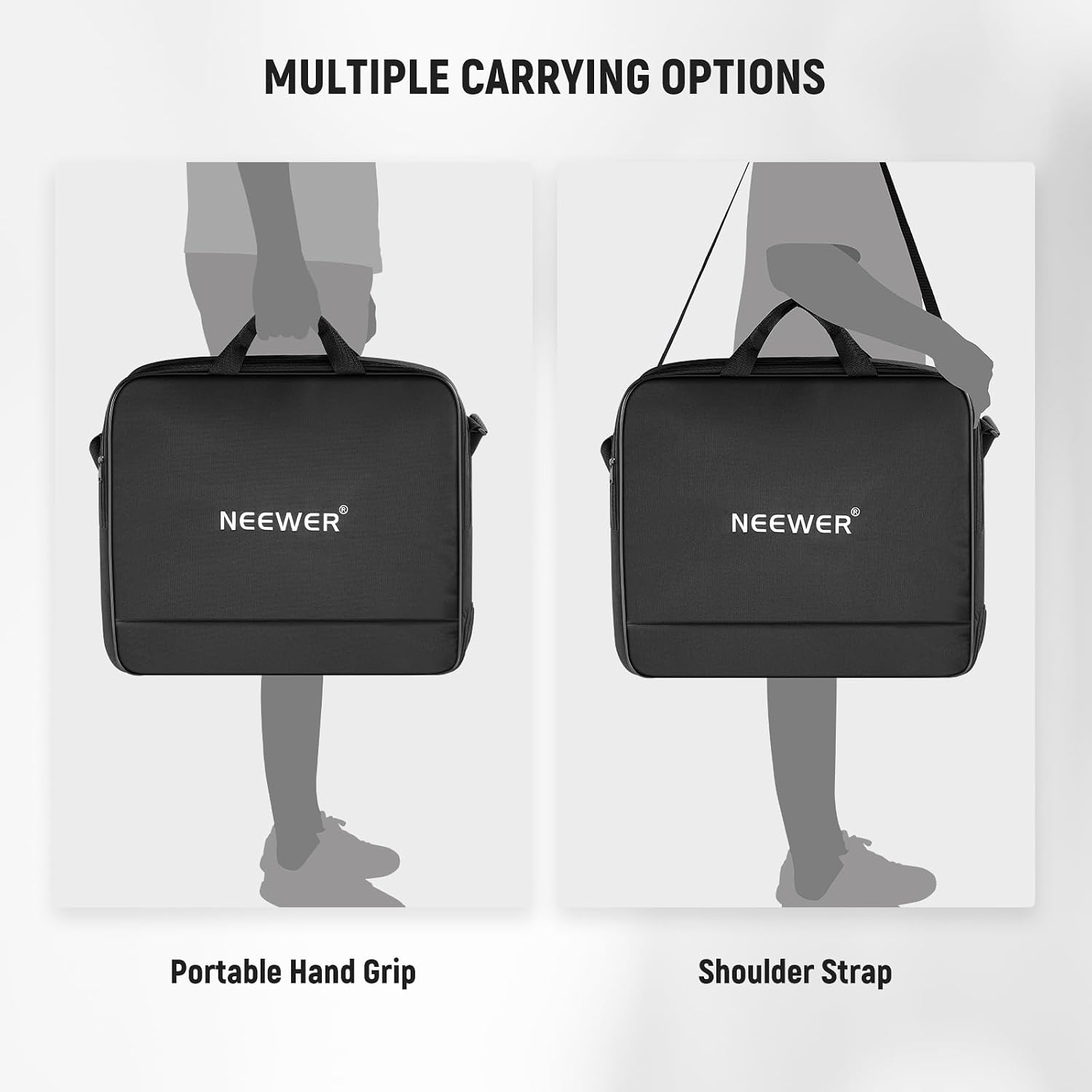Thumbnail 5 de Neewer RU-011 ring light carrying bag with separate stand storage and foam padding