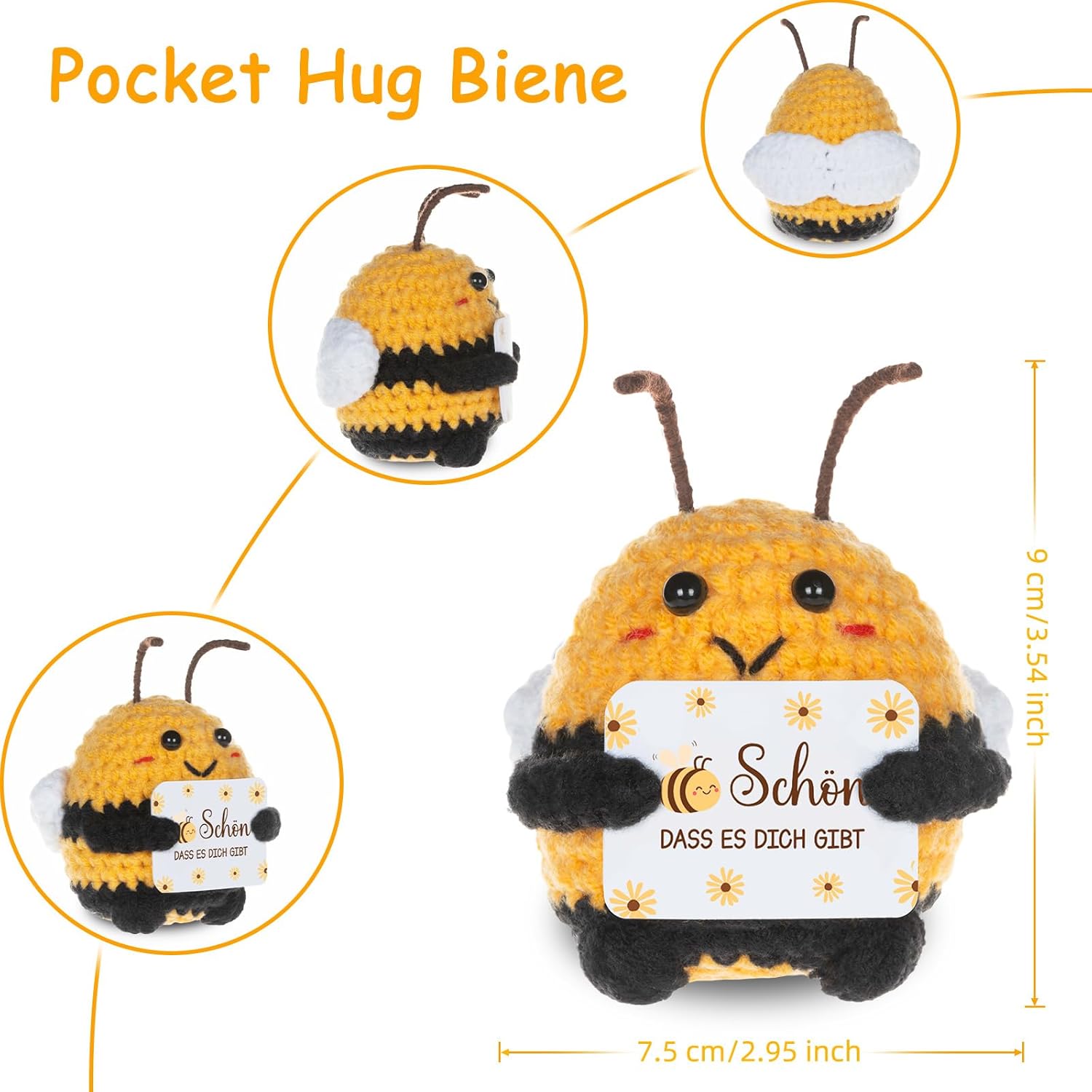 Thumbnail 1 de Gestrickte Biene Glücksbringer als Dankeschön