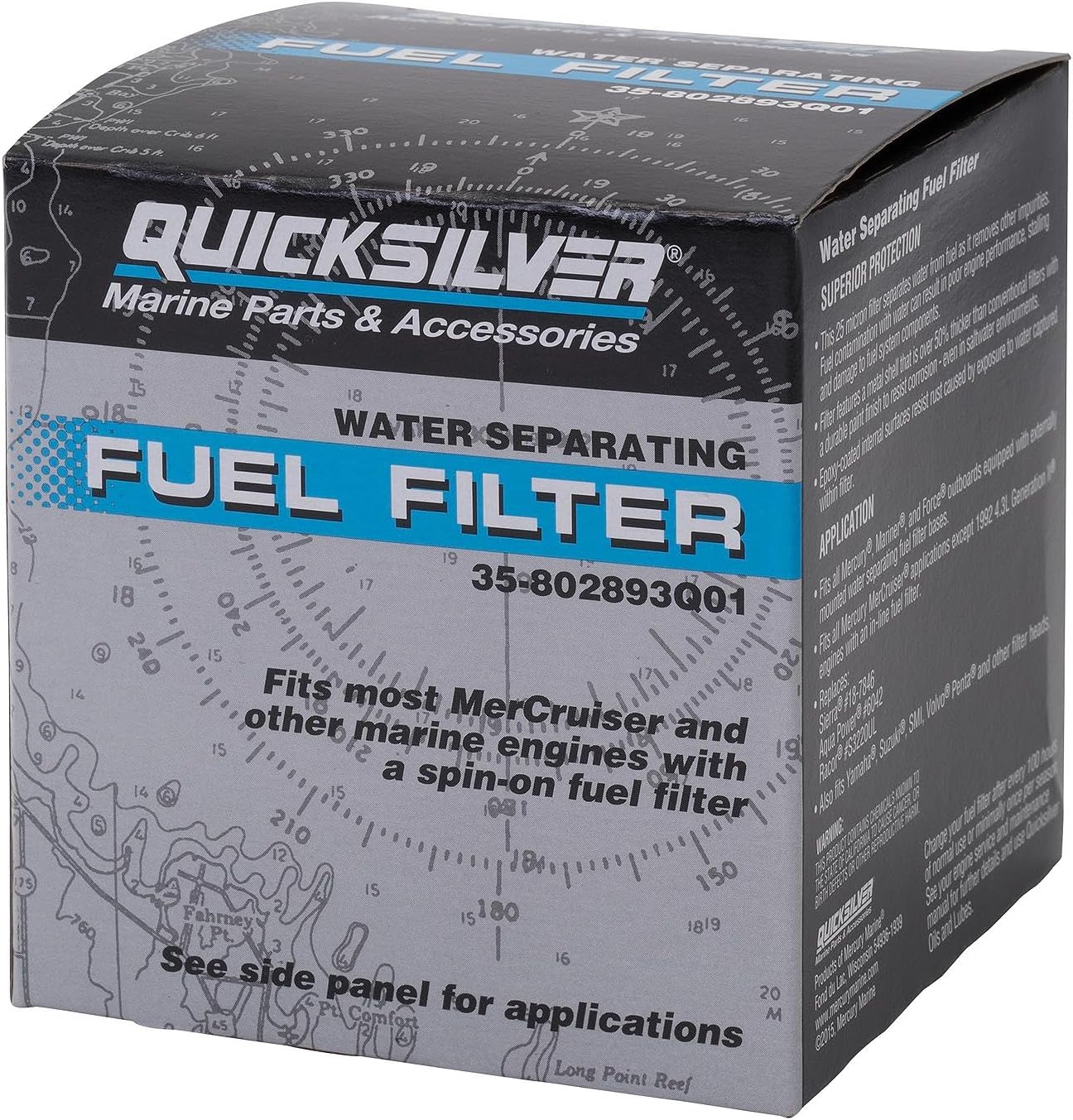 Thumbnail 2 de Quicksilver 802893Q01 Water Separating Fuel Filter for Mercury/Mariner & MerCruiser Engines
