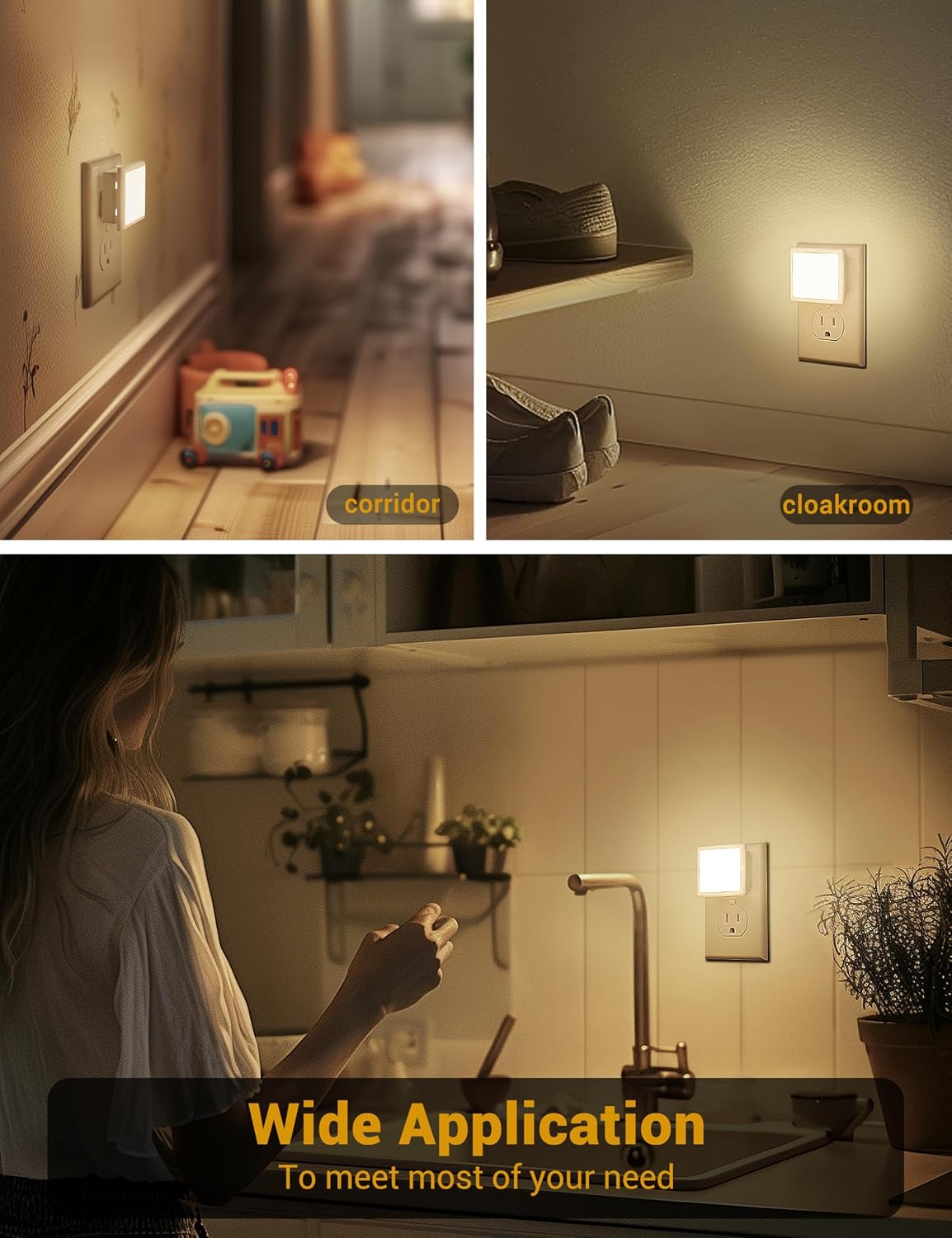 Detalle 2 de JandCase Plug-In Night Lights, 2-Pack