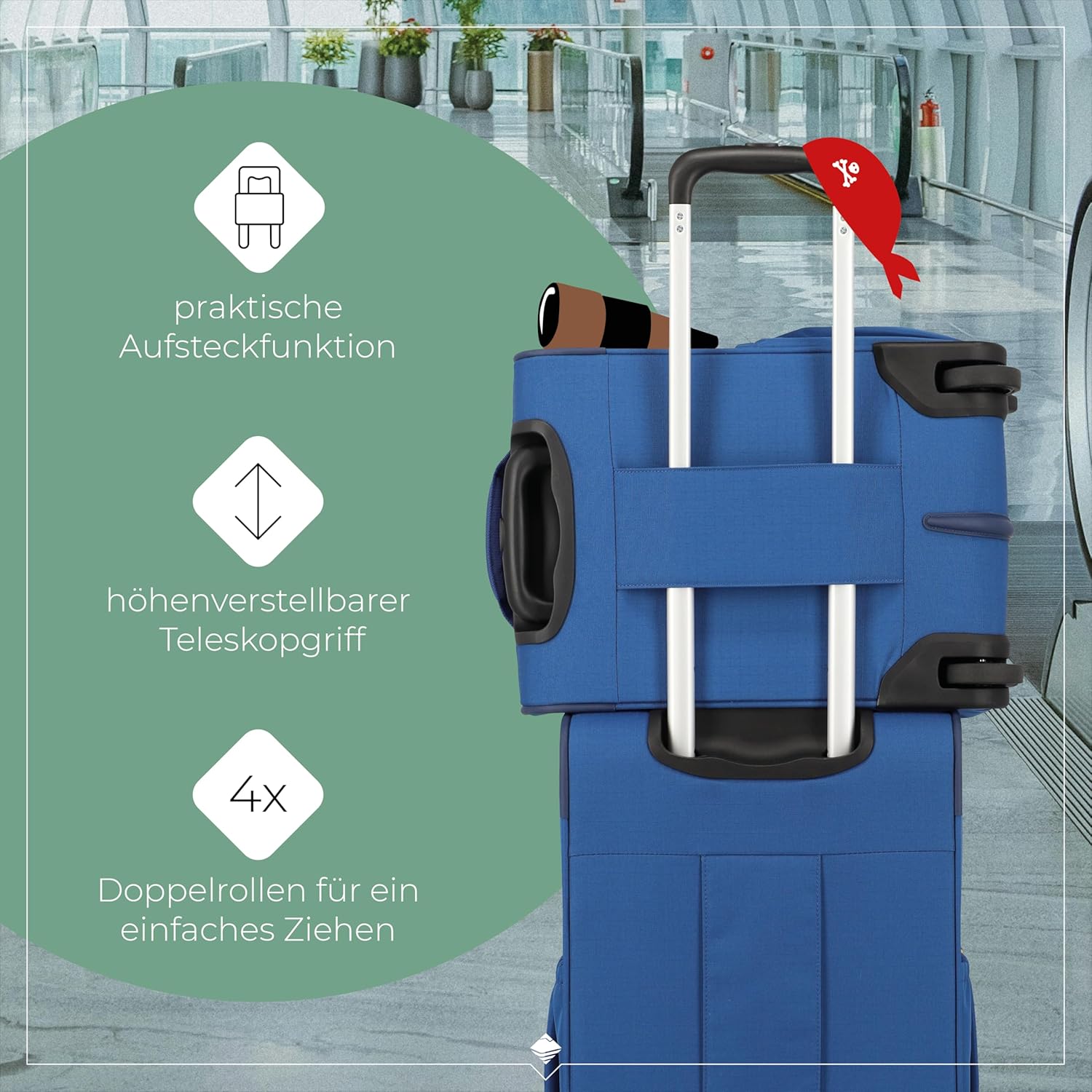 Thumbnail 4 de Travelite MINIMOVER Kinderkoffer mit 4 Rollen – 55 cm, 36 L, recycelter Polyester
