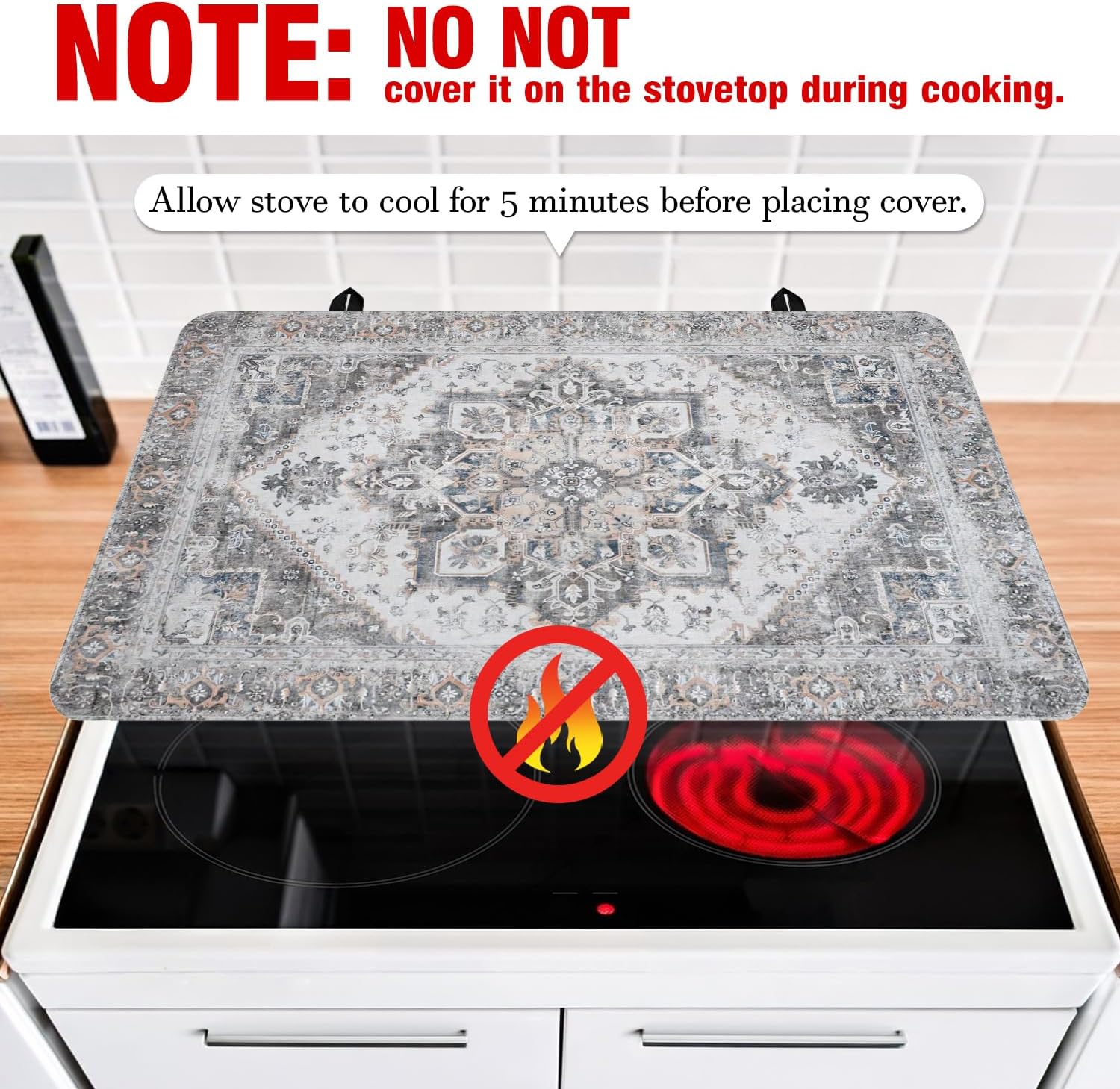 Detalle de Electric Stove Top Cover, 28" x 20