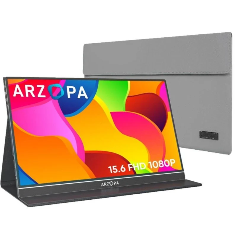 Detalle de Monitor ARZOPA S1 Table 15,6'' FullHD 60Hz IPS HDR ultrafino con USB-C y mini-HDMI