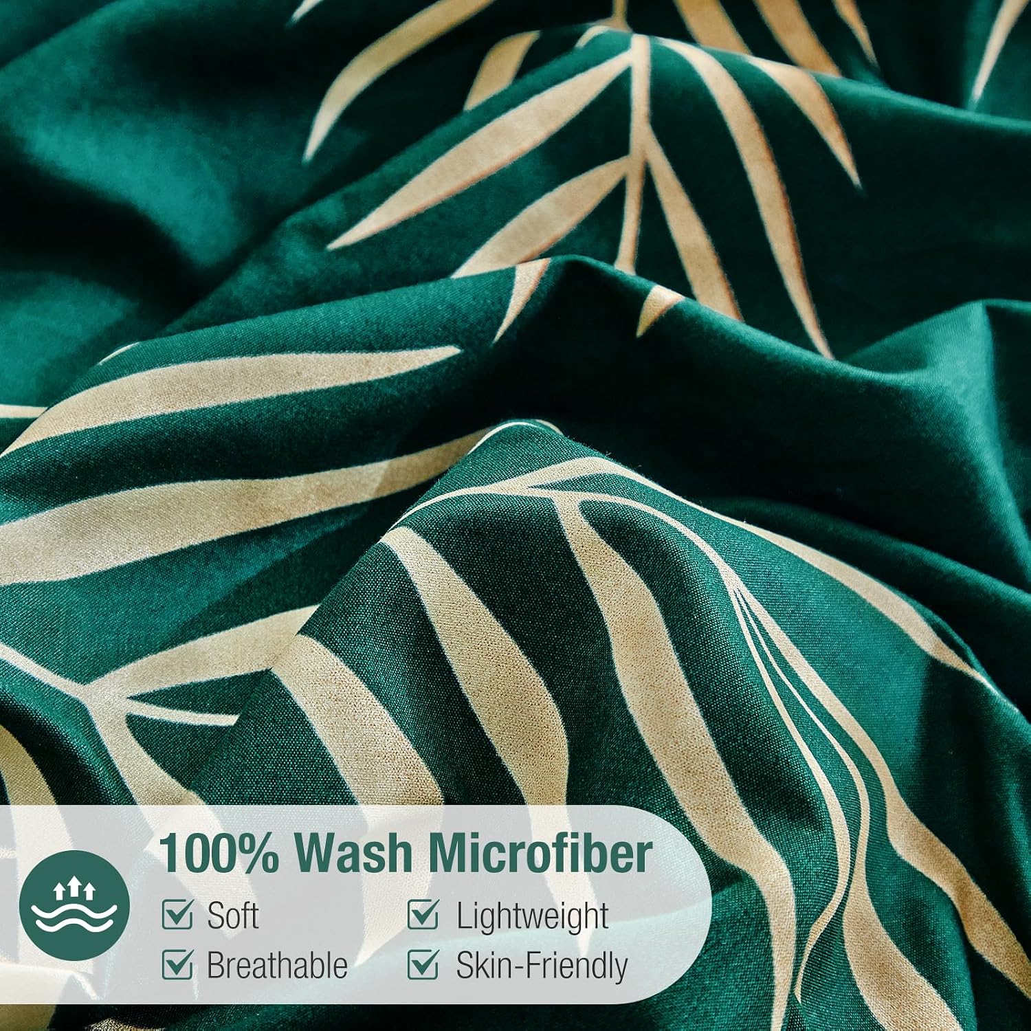 Thumbnail 3 de Tokokimo Emerald Green King Size Duvet Cover Set