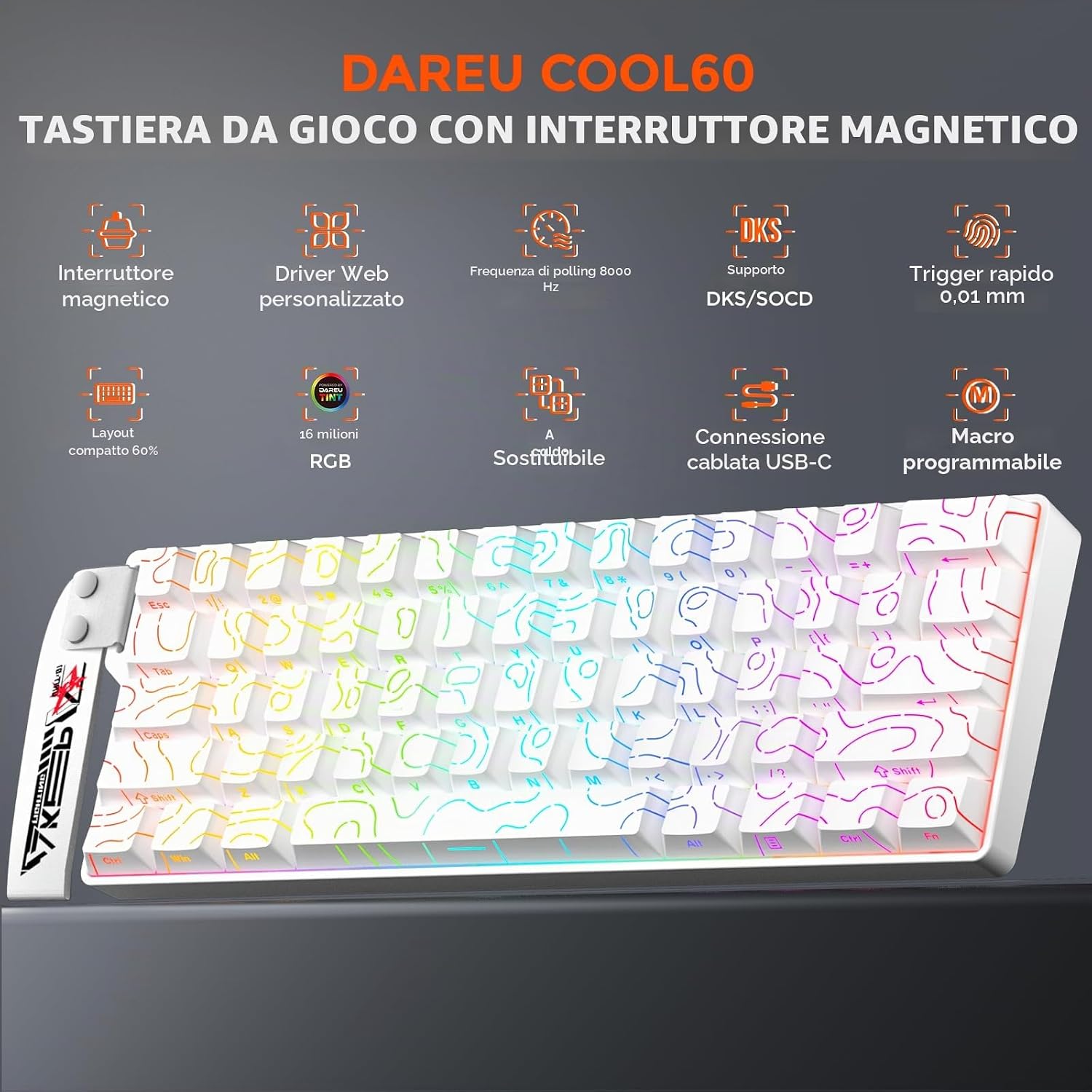 Thumbnail 1 de DAREU COOL60 Tastiera gaming 60% ⌨