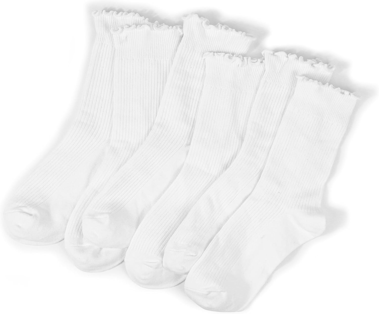 Detalle de BomKinta Ruffle Ankle Socks for Women, Lightweight with a Frilled Cuff