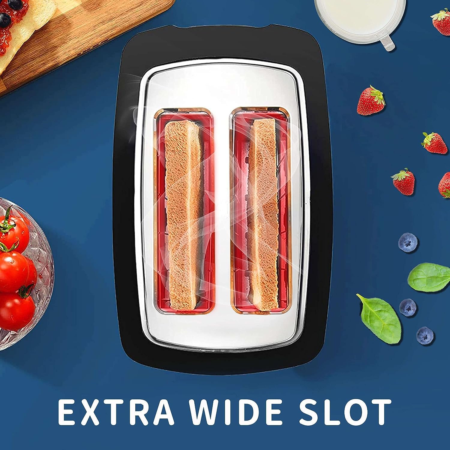 Thumbnail 3 de Toaster 2 Slice Wide Slot Toaster with LCD Timer 🍞
