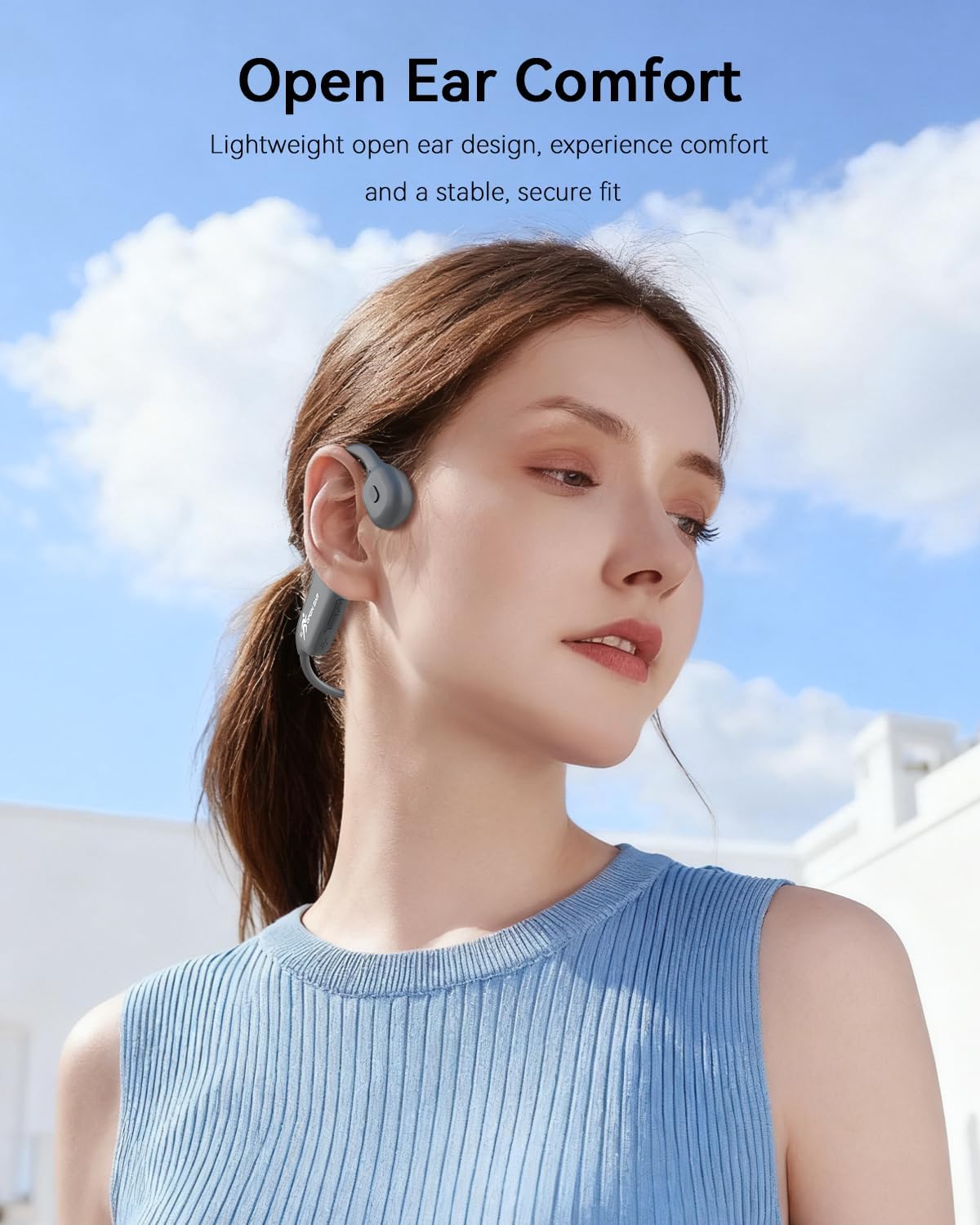 Thumbnail 1 de SANOTO Bone Conduction Bluetooth Open-Ear Headphones (with Mic) — IPX5 Sport Wireless Earphones