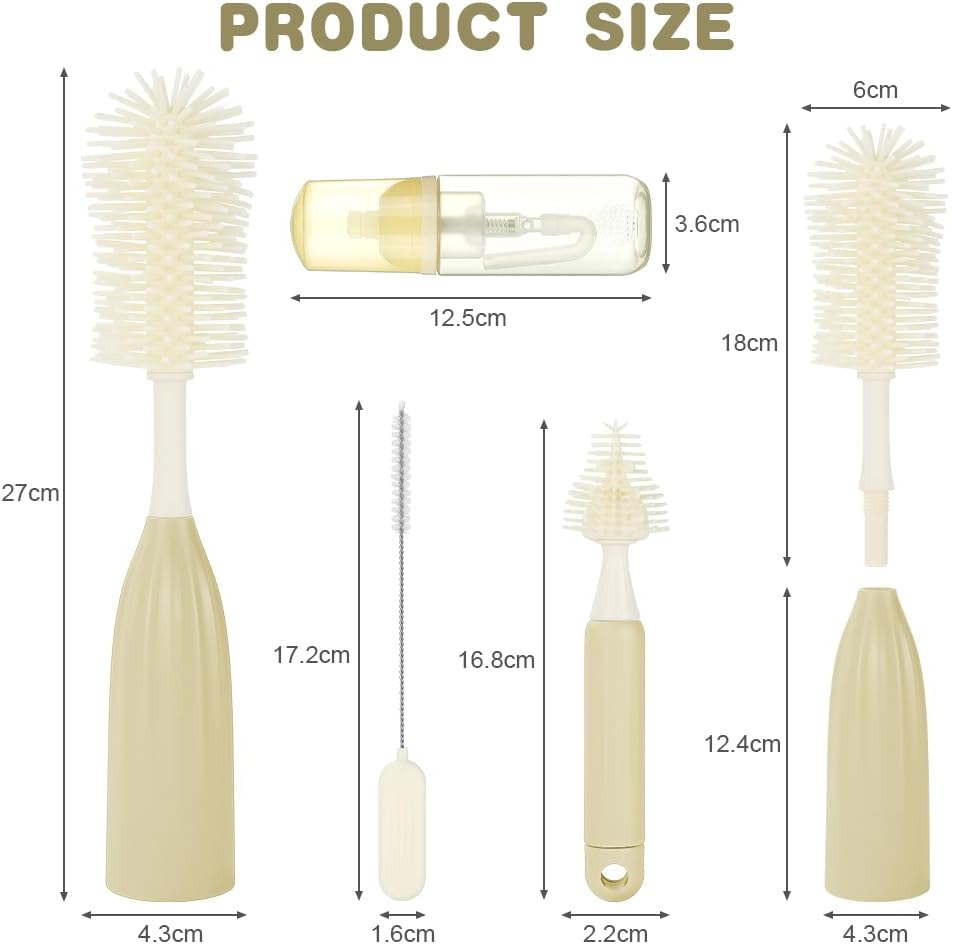 Thumbnail 1 de Vicloon Flaschenbürsten-Set mit Schaumschaum