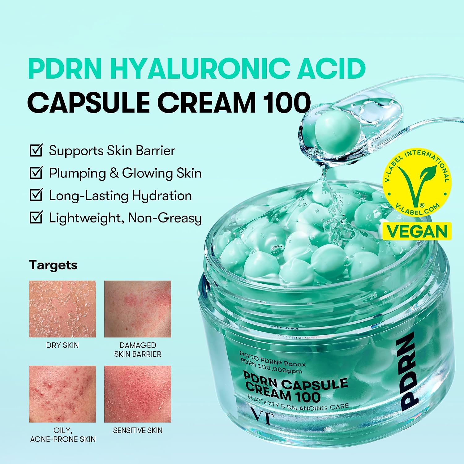 Thumbnail 1 de VT COSMETICS Crema en Cápsulas PDRN 100: Hydrating, Firming & Glow in a Jar