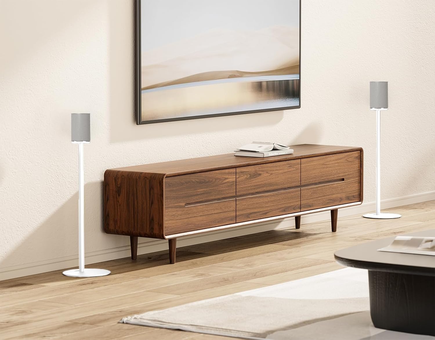 Detalle de My Wall HS42WL lot de 2 supports pour haut-parleurs Sonos Era 100 (blanc)