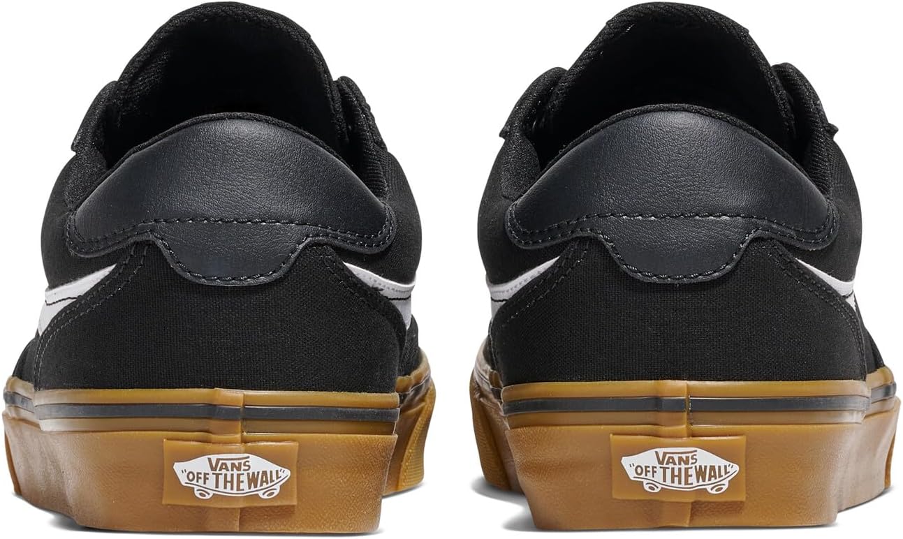 Detalle de Vans Homme Brooklyn LS Zapatilla Black and Gum (42 EU) – Zapatillas de lona estilo atemporal