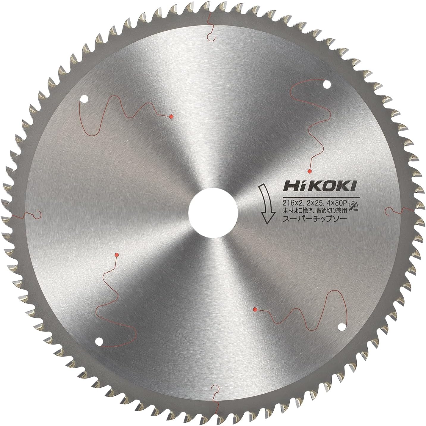 Detalle 2 de HiKOKI 0032-2040 スーパーチップソー 丸のこ用替刃 190mm・72枚刃