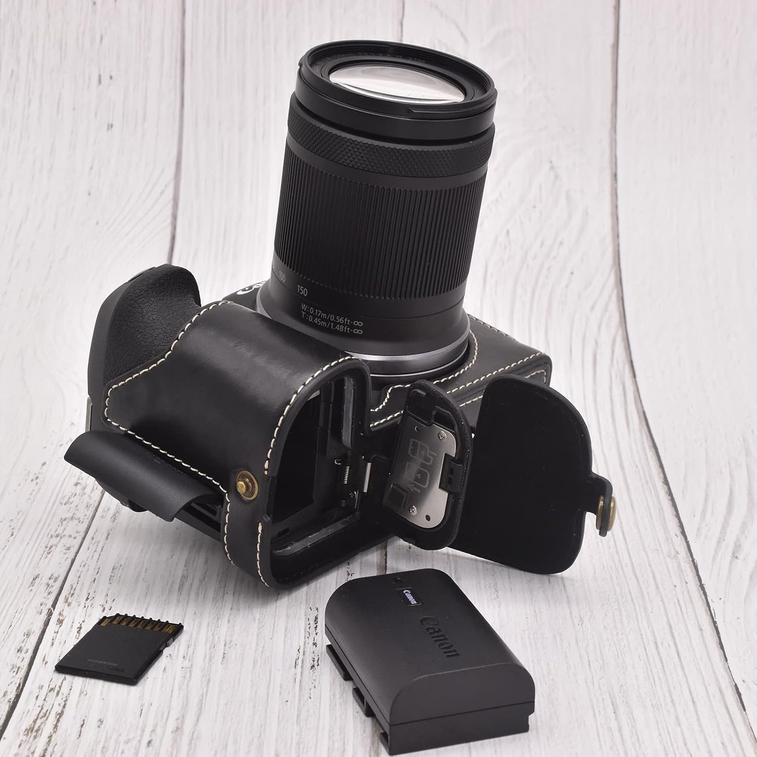 Thumbnail 6 de Rieibi EOS R7 Case: Quality PU Leather Half Case for Canon EOS R7
