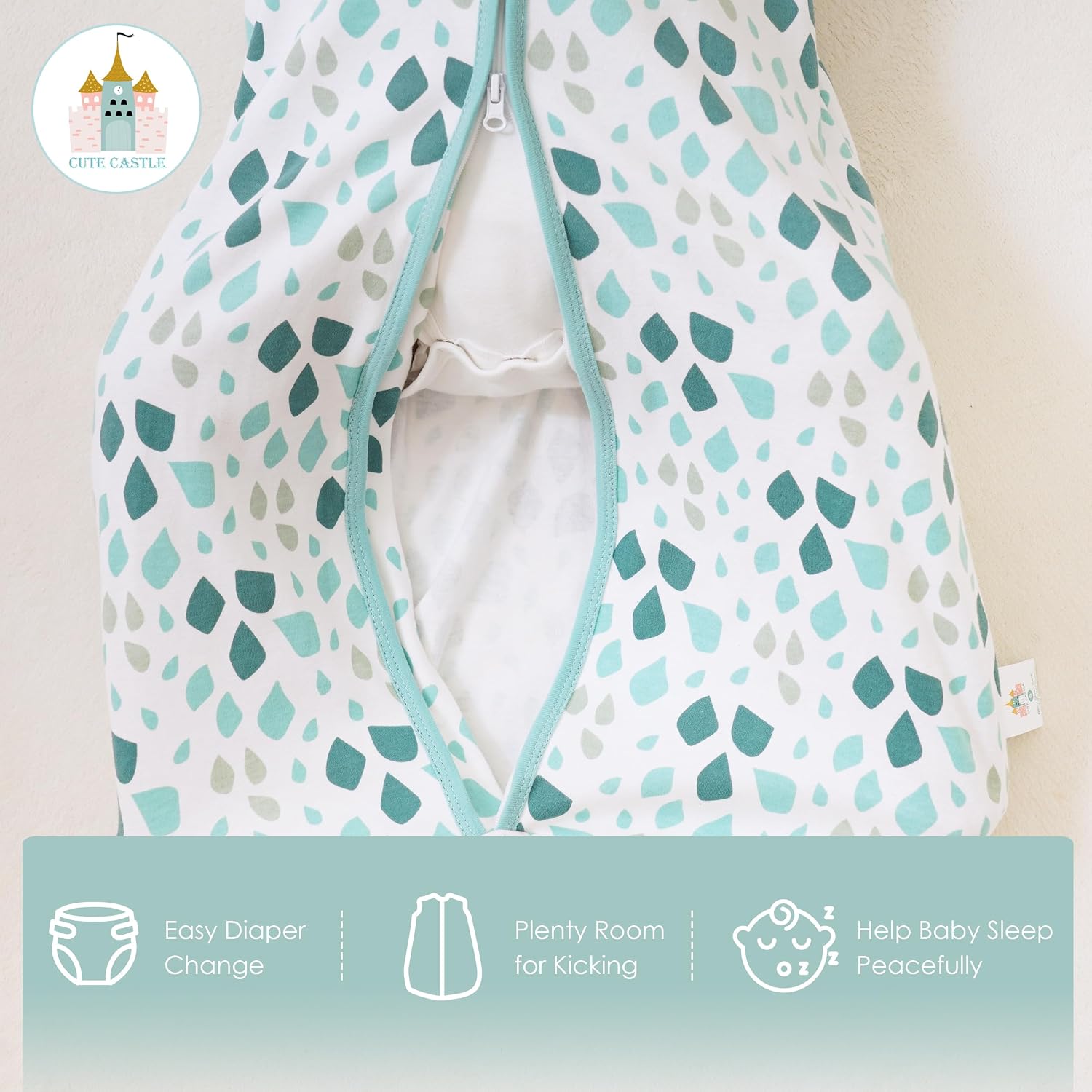 Thumbnail 6 de Cute Castle Baby Sleep Sack 100% Cotton