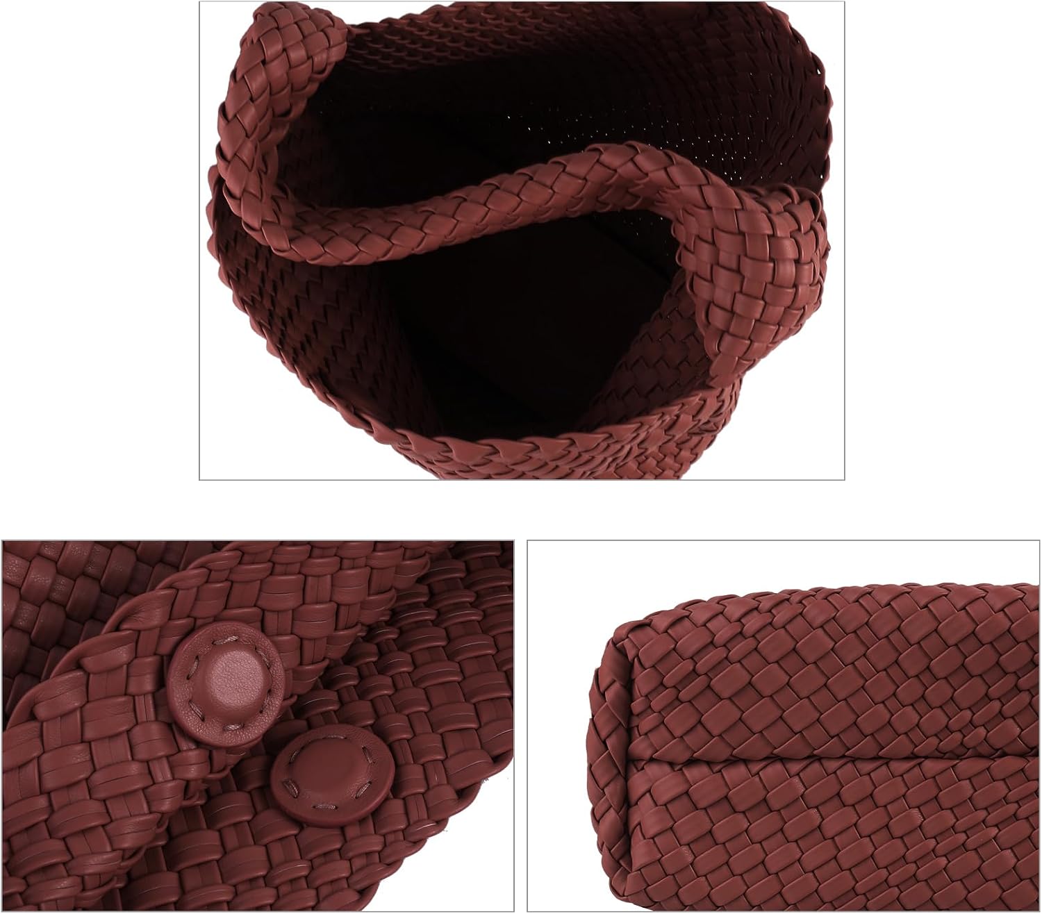 Thumbnail 5 de Woven Tote Bag in Vegan Leather