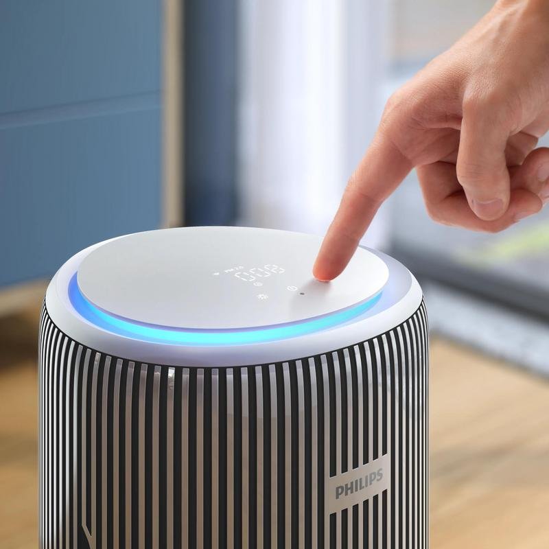 Detalle de Purificador de aire Philips AC3420/10 humidificador NanoProtect HEPA 78 m²