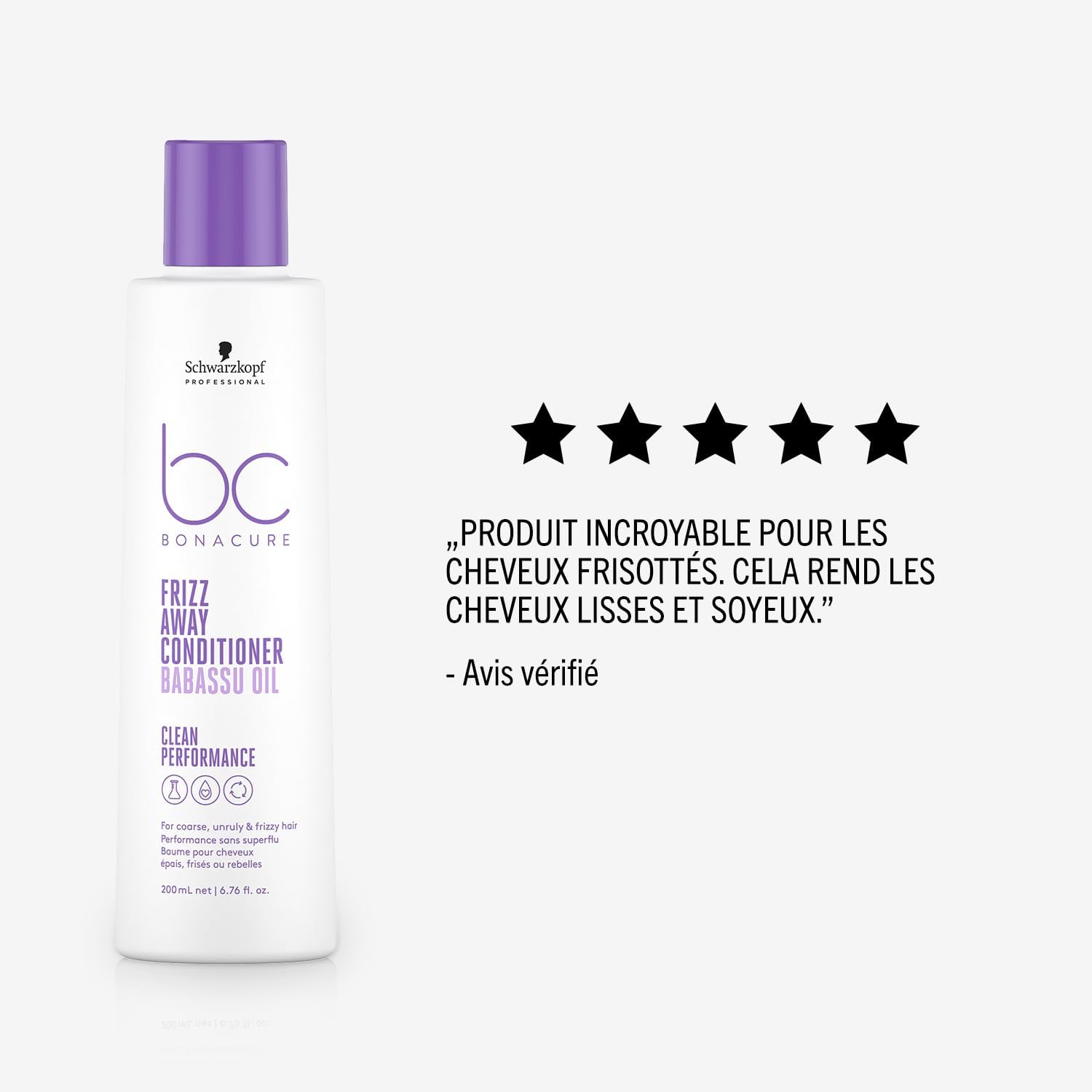 Thumbnail 5 de Schwarzkopf Professional Bonacure Frizz Away Conditioner (Cheveux crépus/frisés) à l’huile de babassu, effet anti-humidité 200 ml