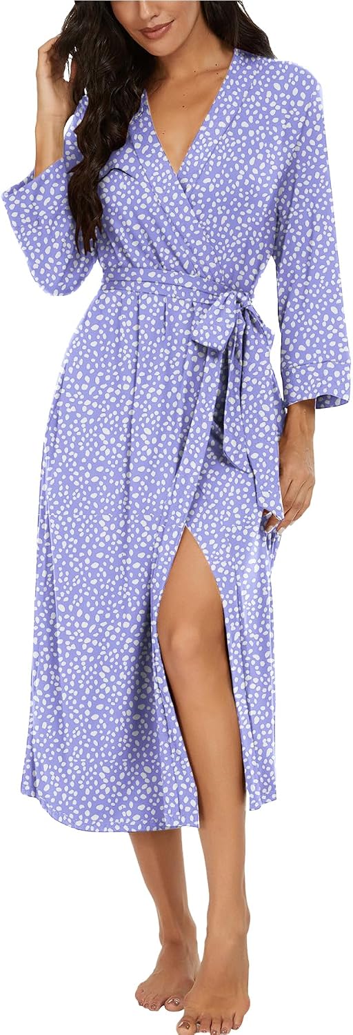 Thumbnail 1 de VINTATRE Women Kimono Robe Lightweight V-neck 🛍