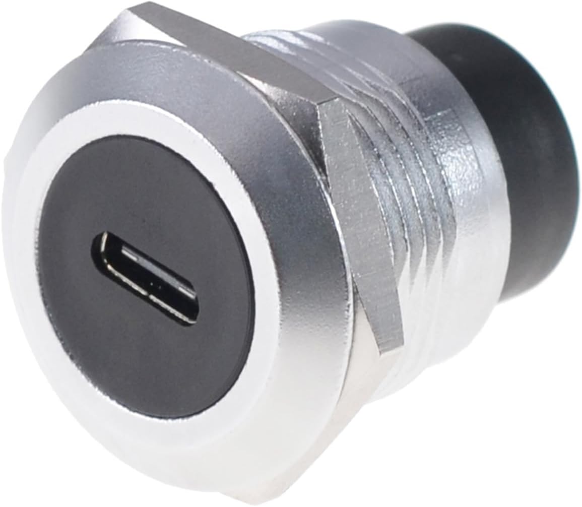 Detalle de HangTon USB C Female-to-Female Coupler: IP65 Waterproof Inline Connector
