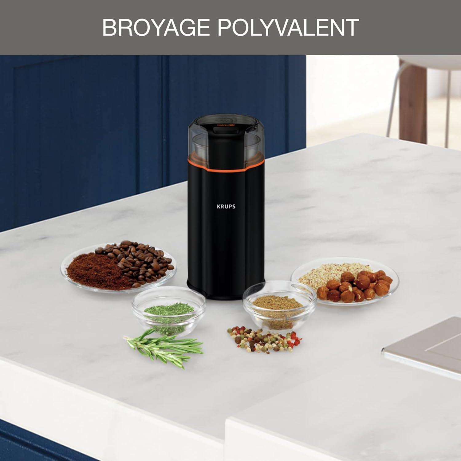 Detalle 2 de KRUPS Silent Vortex GX3328 koffiemolen, 175 W en uitneembare RVS-kom
