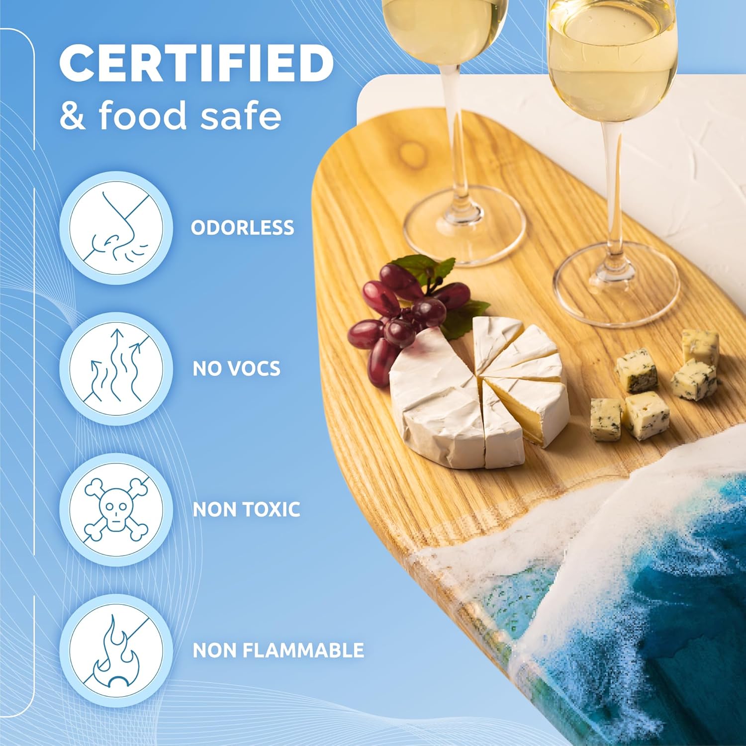 Thumbnail 4 de Craft Resin 1 Gallon Crystal Clear Epoxy Resin Kit with Pumps
