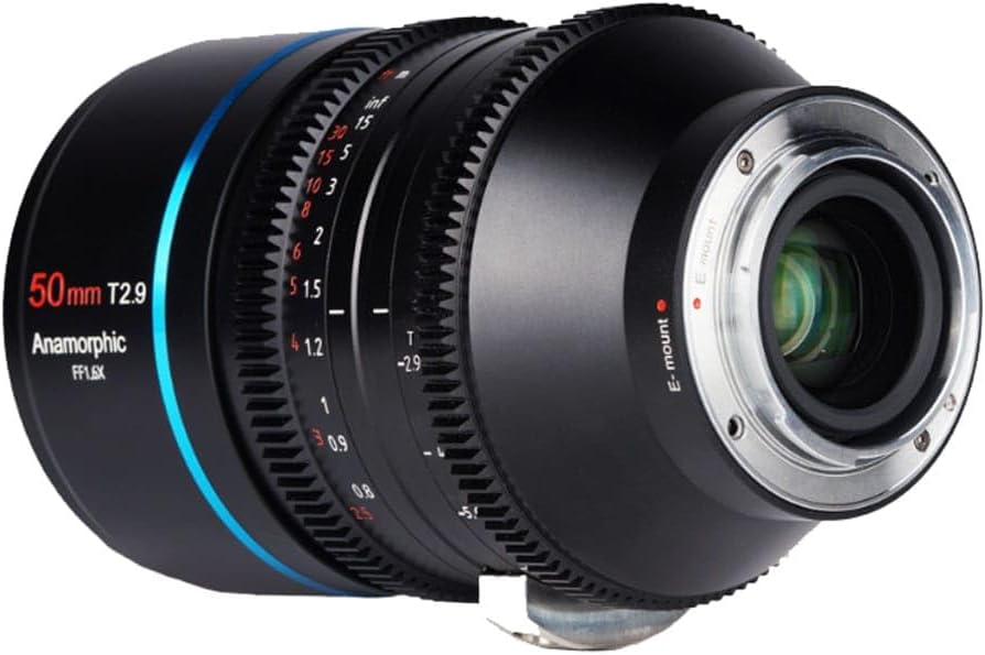 Detalle 2 de SIRUI FFEK6-E 50 mm T2.9 1,6x – pełnoklatkowy obiektyw anamorficzny Sony E