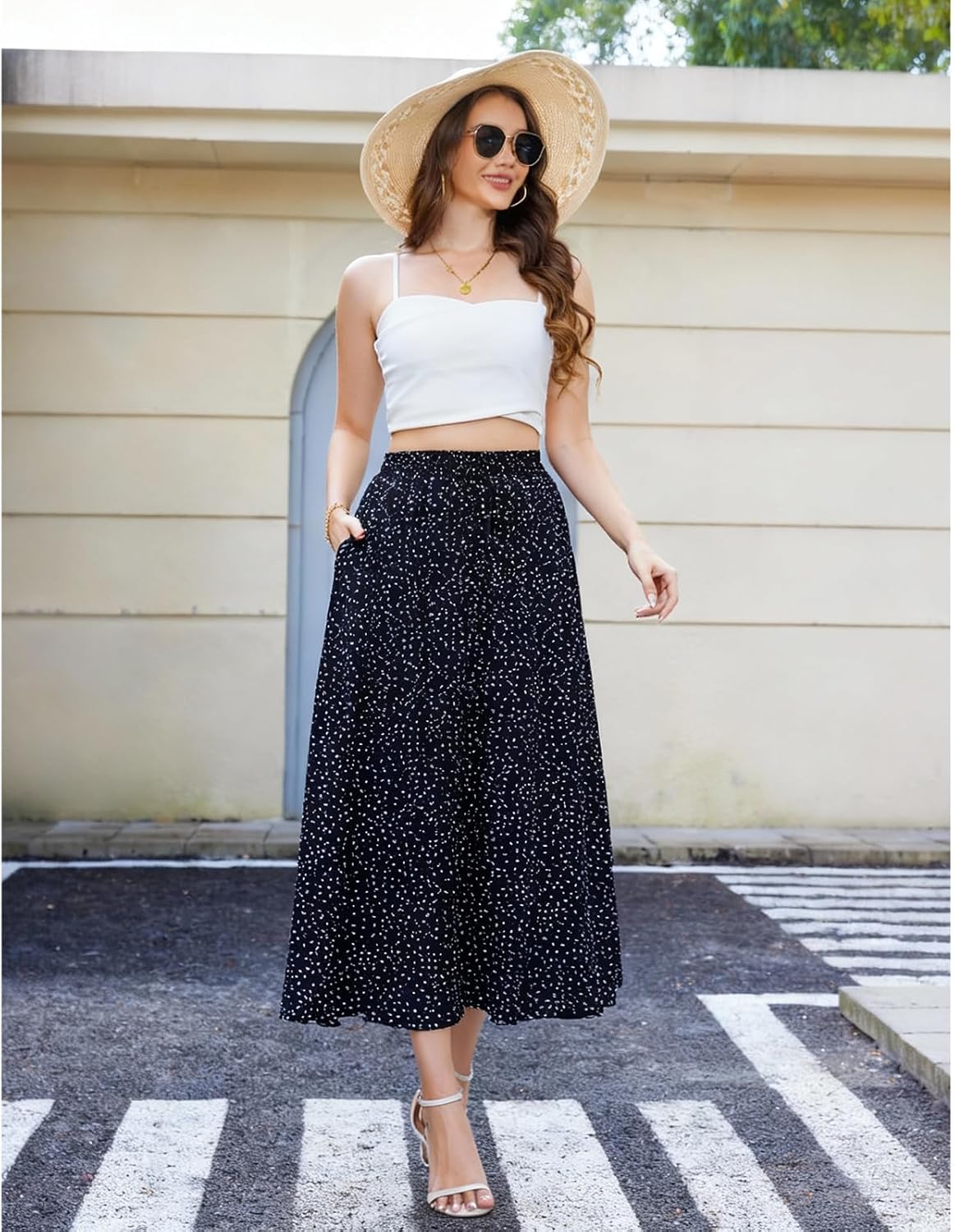 Detalle de Abaadlw Women's Maxi Skirt