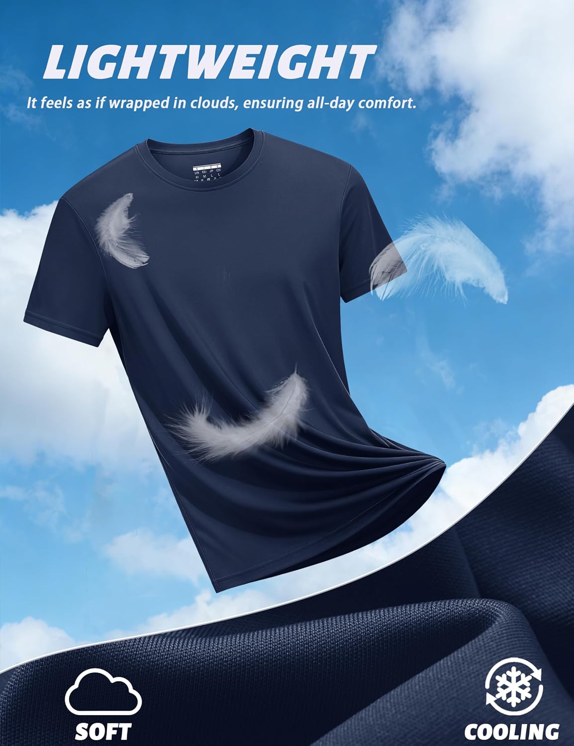 Thumbnail 4 de KEFITEVD UV-Shirt Herren Sportshirt Kurzarm UPF50+