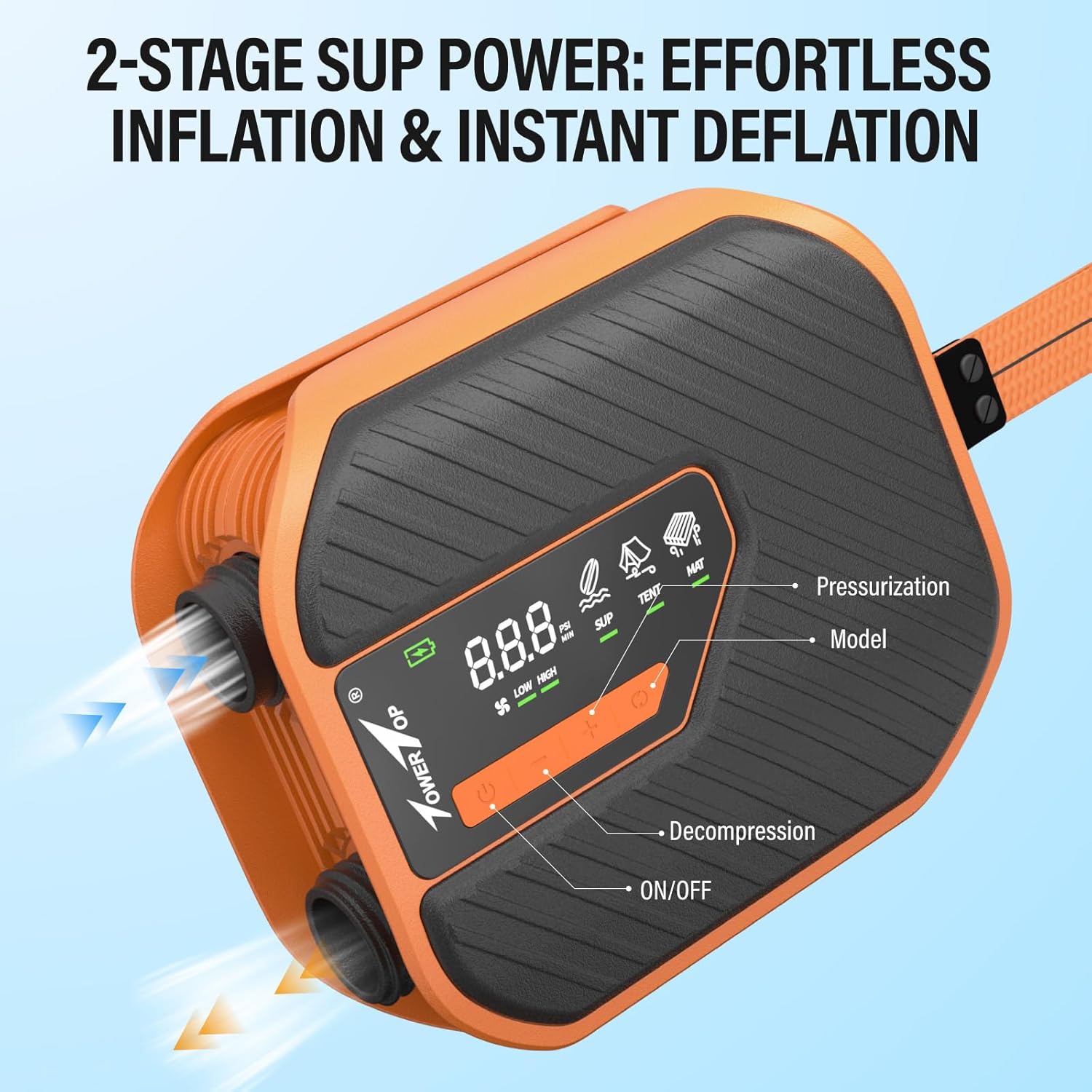 Thumbnail 5 de TowerTop Electric Paddle Board Pump 10500mAh