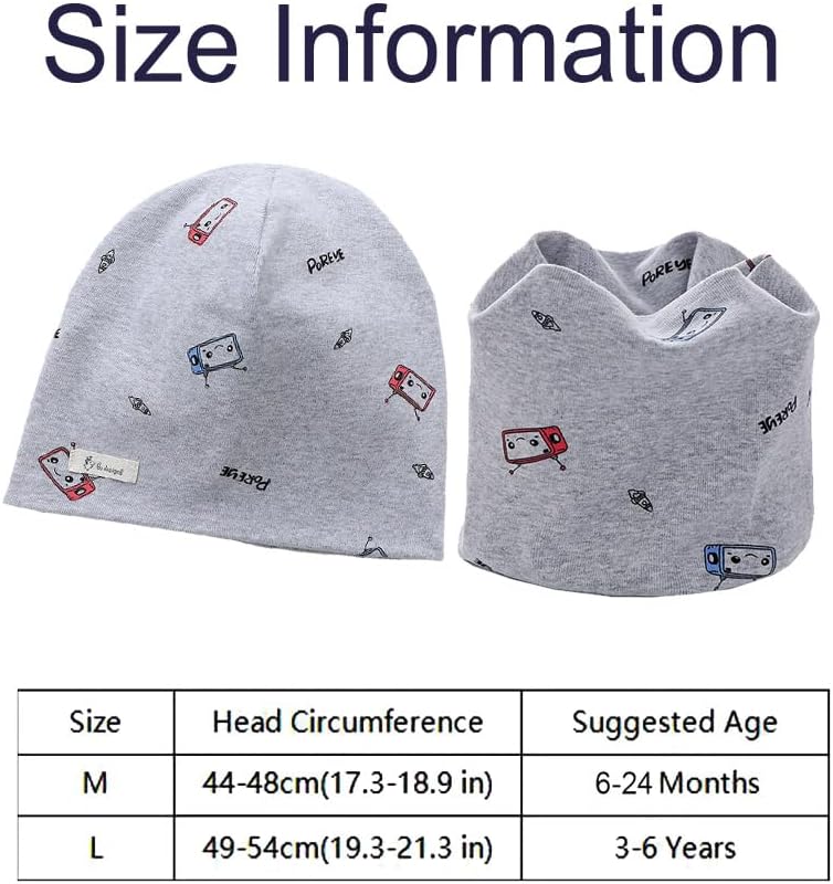 Thumbnail 5 de Uniyoung Cotton Beanie Hat and Collar Scarf Set for Babies and Toddlers