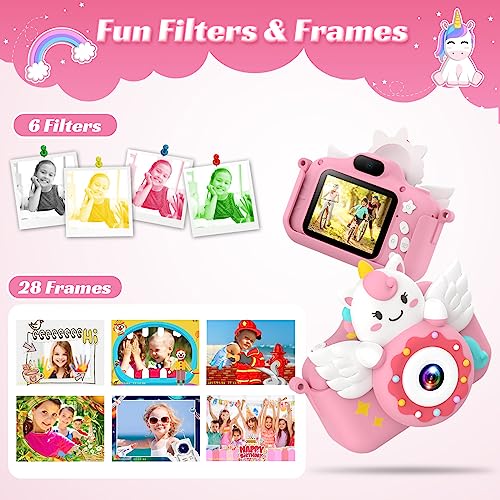 Thumbnail 4 de TIATUA Cámara para niños 1080P HD con pantalla 2.0'' y tarjeta 32 GB – Regalo perfecto para peques