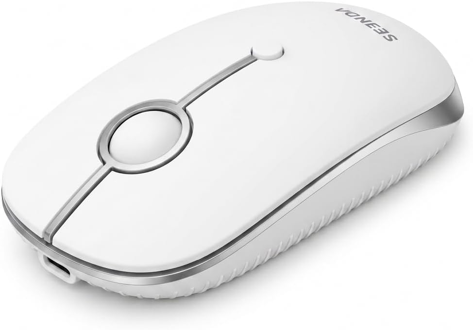 Detalle de Seenda MOU001 Wireless Bluetooth Mouse: Multi-Device, Rechargeable and Quiet