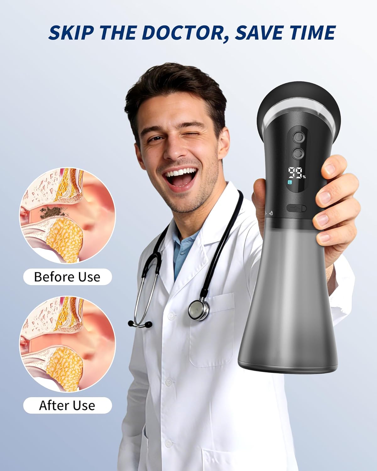 Detalle 2 de Upgraded Ear Wax Removal Kit: Electric Ear Wax Removal Tool with Irrigation System