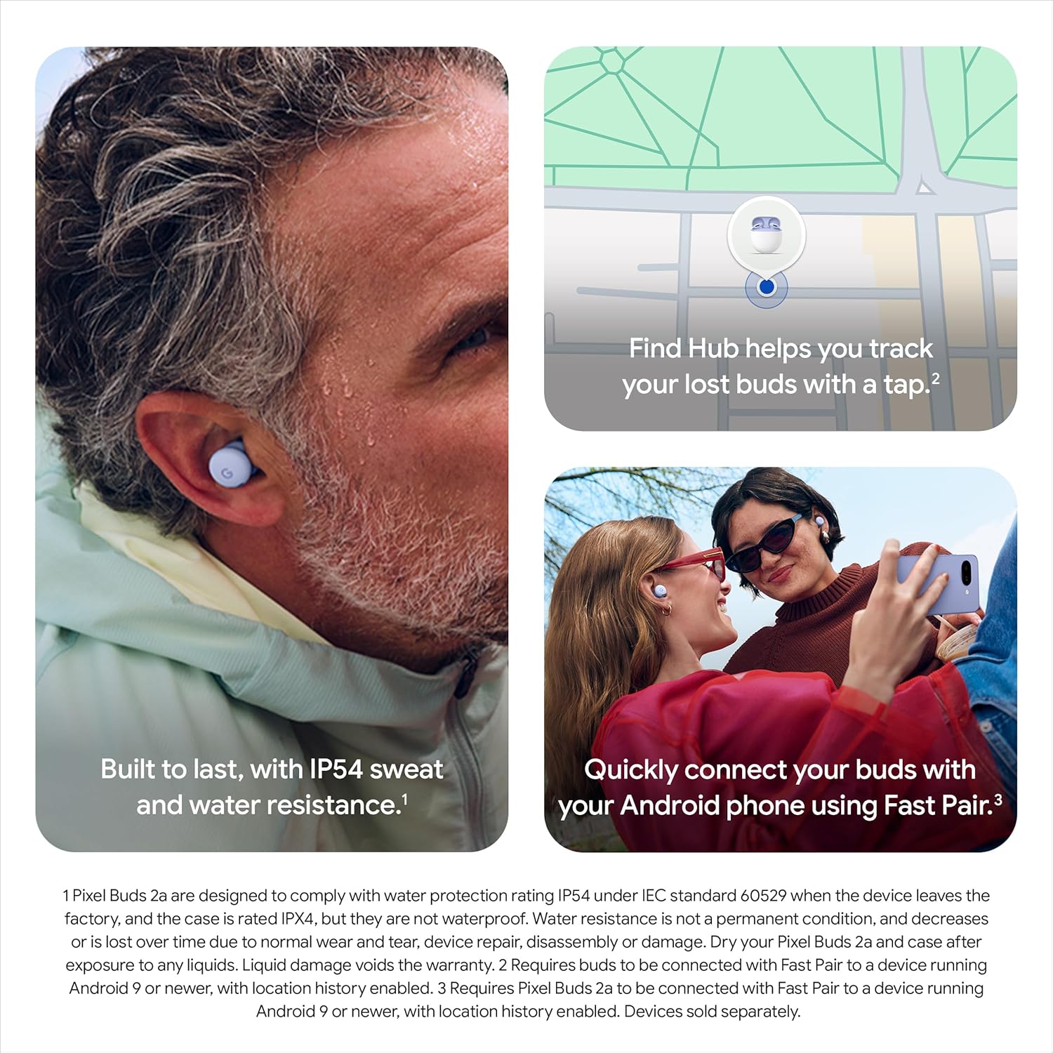 Thumbnail 5 de Google Pixel Buds 2a wireless earbuds with ANC