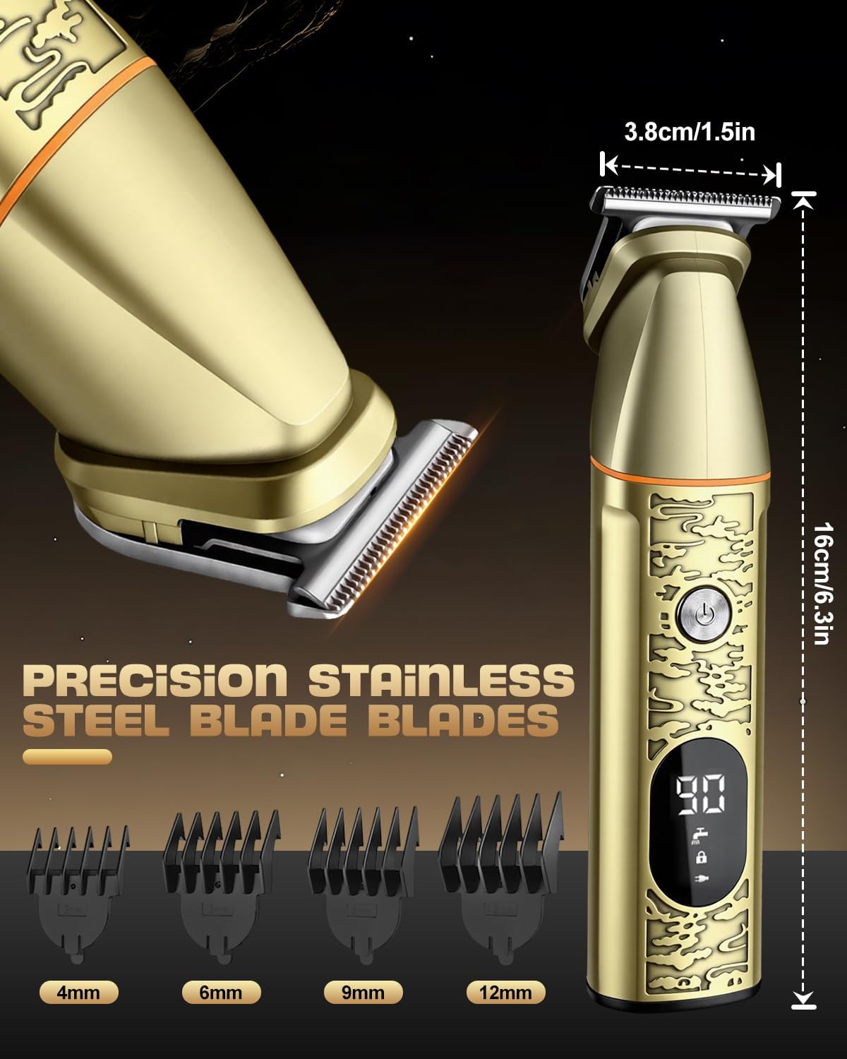 Thumbnail 4 de Beard Trimmer Men: Upgraded Magnetic Multi-Functional Grooming Kit with LCD Display