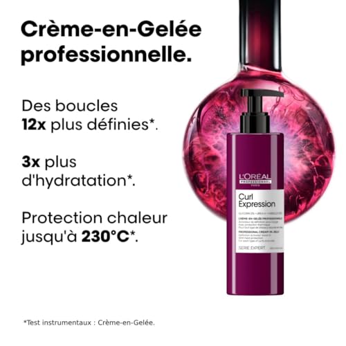 Detalle de L’Oréal Professionnel Curl Expression Crème-en-Gelée Leave-In Activatrice de Boucles – Définit les Cheveux Bouclés & Crépus (250 ml)