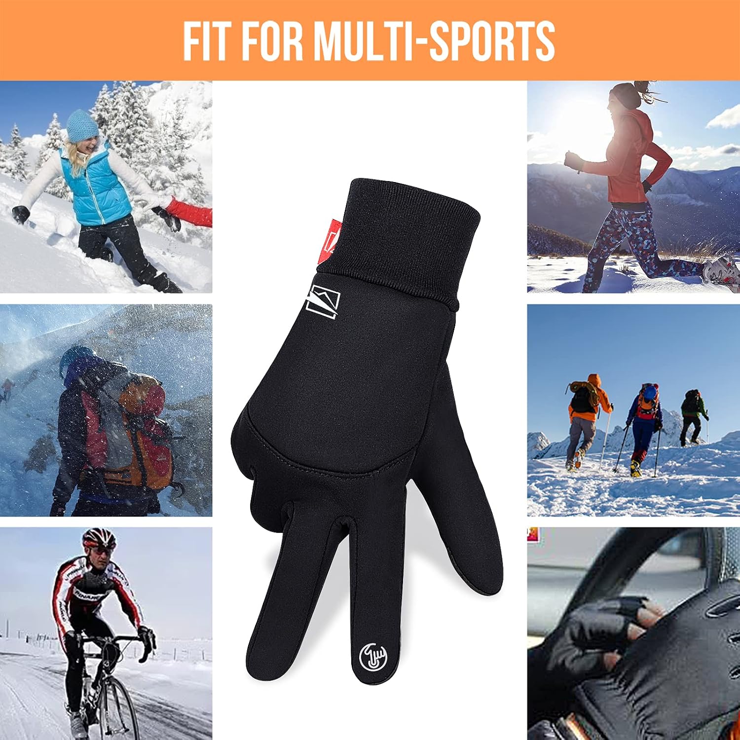 Thumbnail 6 de Yobenki Warm Winter Gloves touchscreen windproof gloves