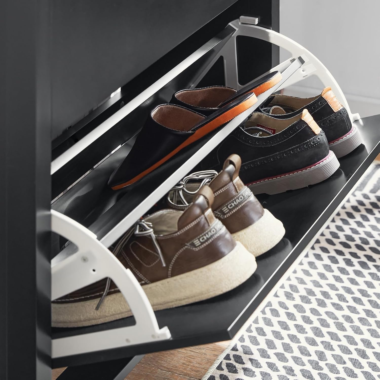 Thumbnail 6 de SoBuy FSR89-SCH meuble à chaussures 80x25x108 cm