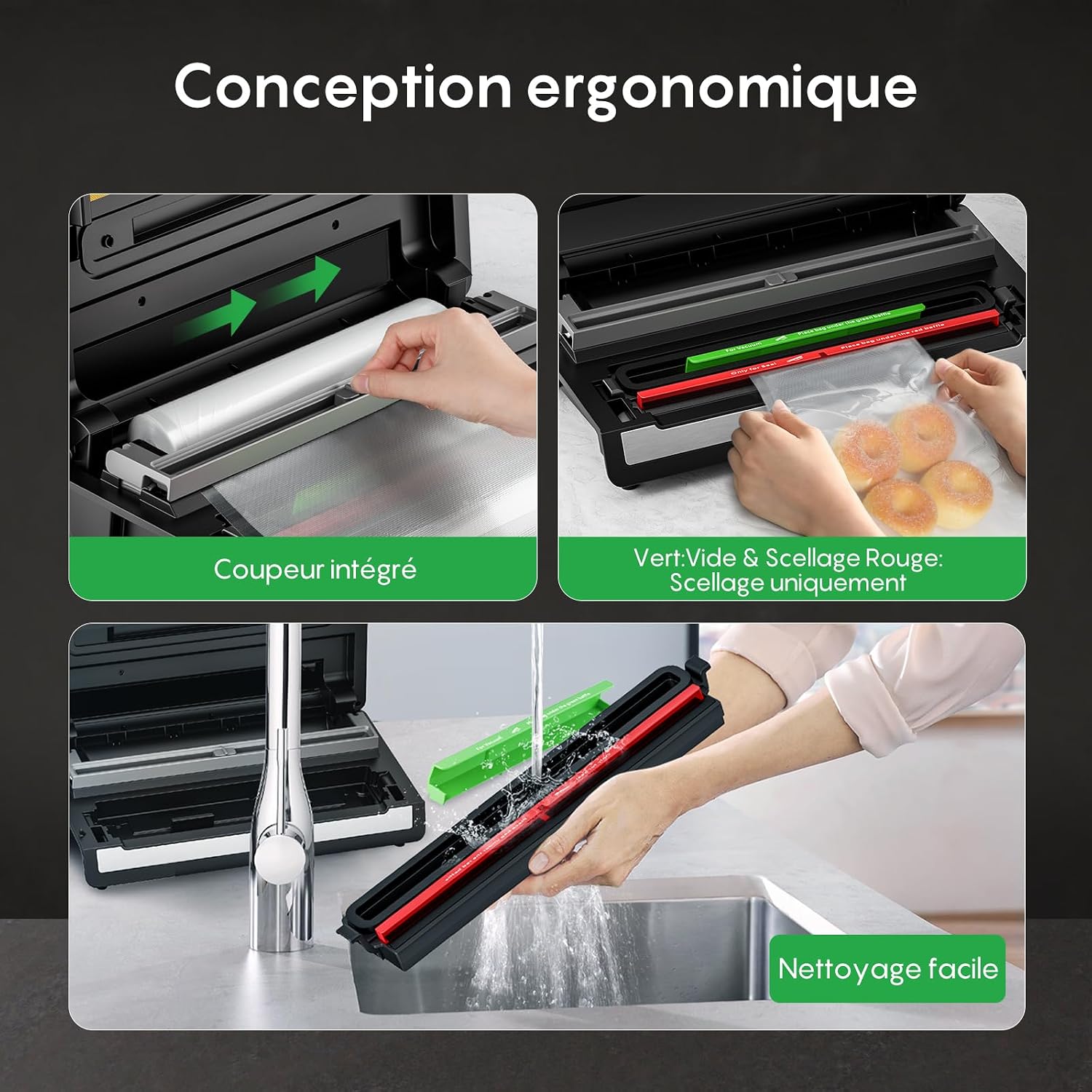 Thumbnail 6 de FRESKO Automatique Machine Sous Vide 140 W AutoMax V8