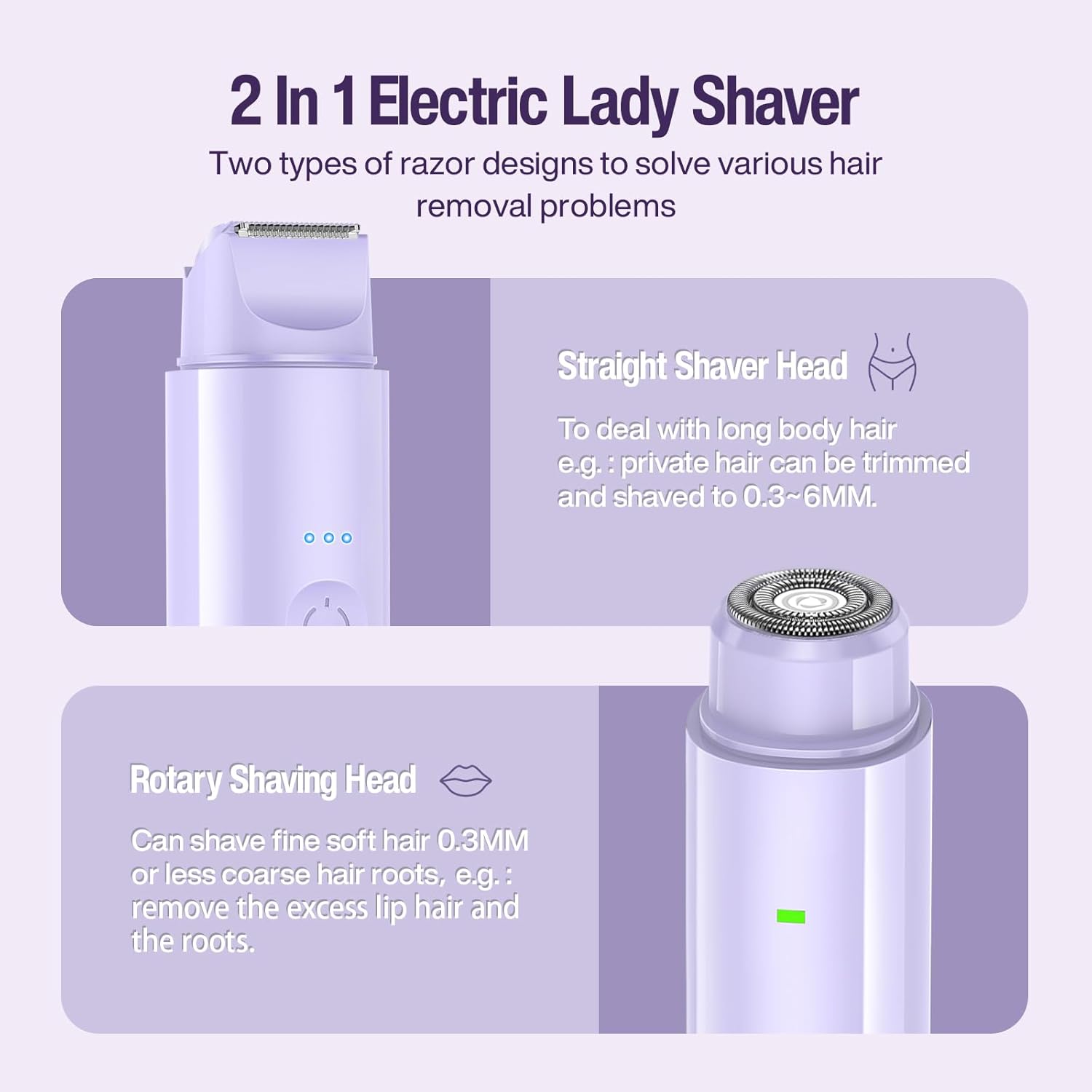 Thumbnail 1 de Bikini Trimmer Women 2-in-1 Electric Lady Shaver (Wet & Dry) – 2026 Model