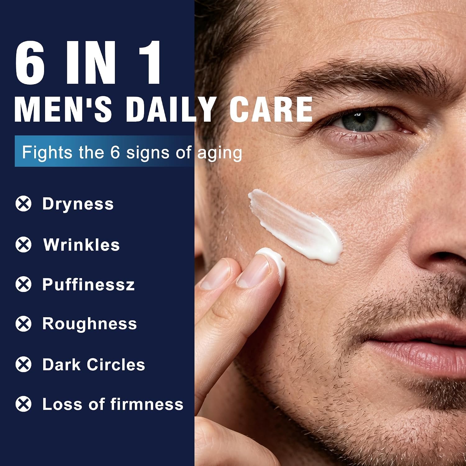 Detalle 2 de AVITAPURE 6-in-1 Face Cream for Men, Fragrance-Free Daily Moisturizer