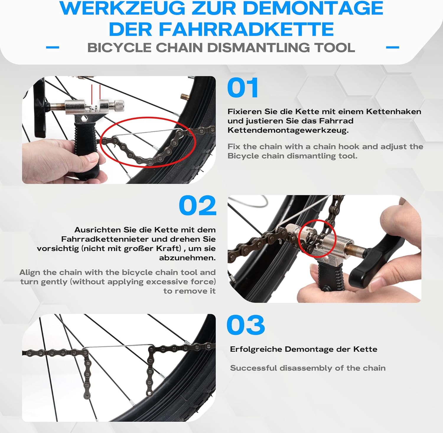 Thumbnail 2 de WATSABRO Kettennieter Fahrrad Set für 6-12