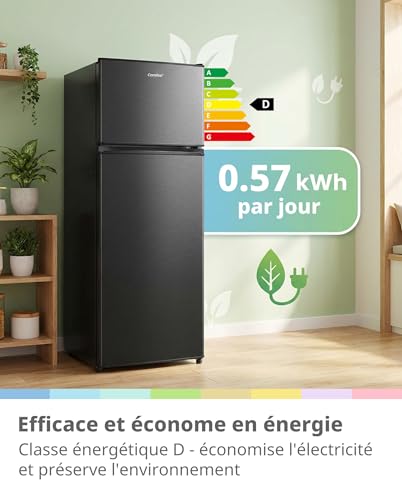 Thumbnail 3 de Comfee 204 L Frigo Congelateur 2 Portes – Noir, design compact et pratique