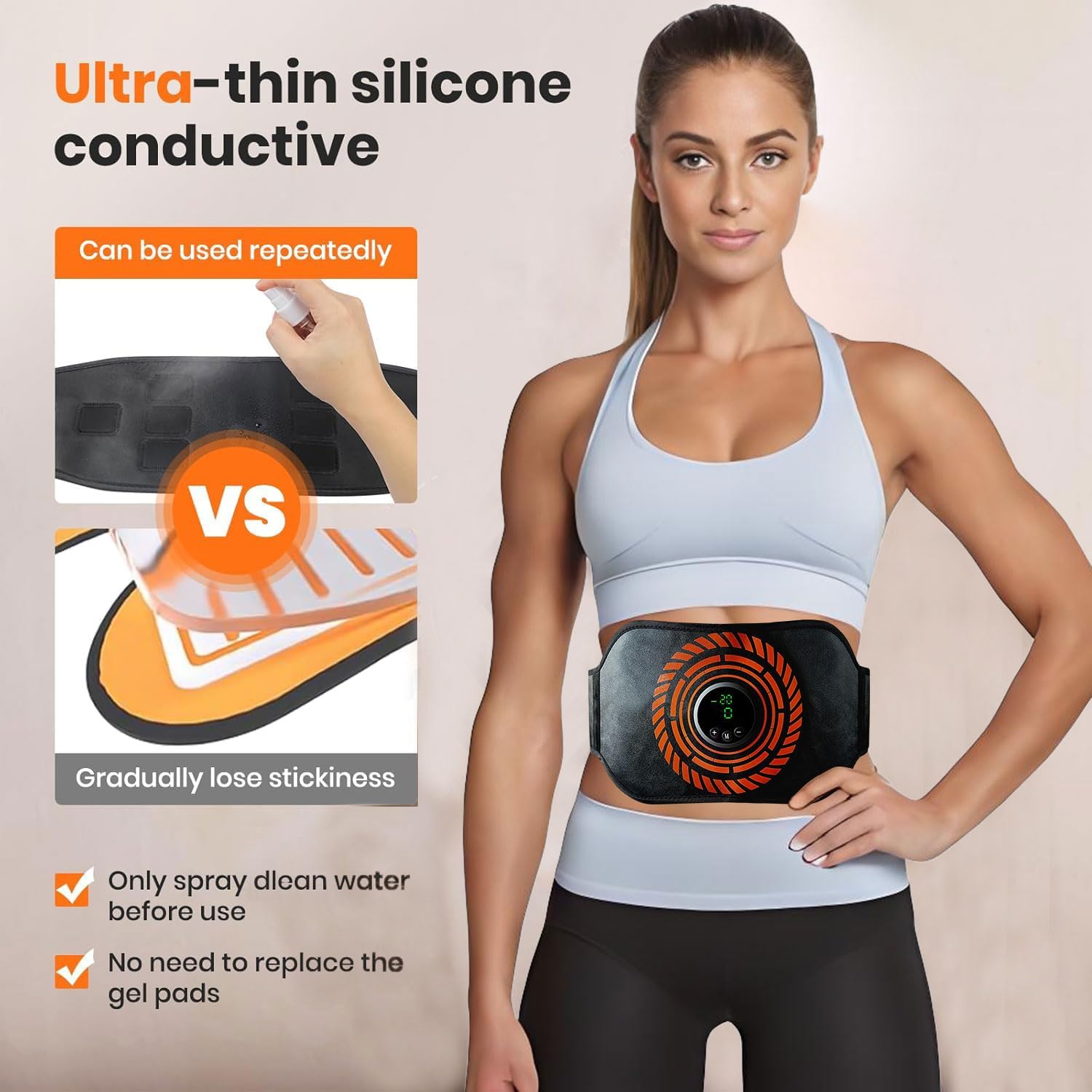 Thumbnail 2 de Ceinture EMS abdominale EMS Ceinture Abdominale : 12 modes et 20 niveaux, sans gel