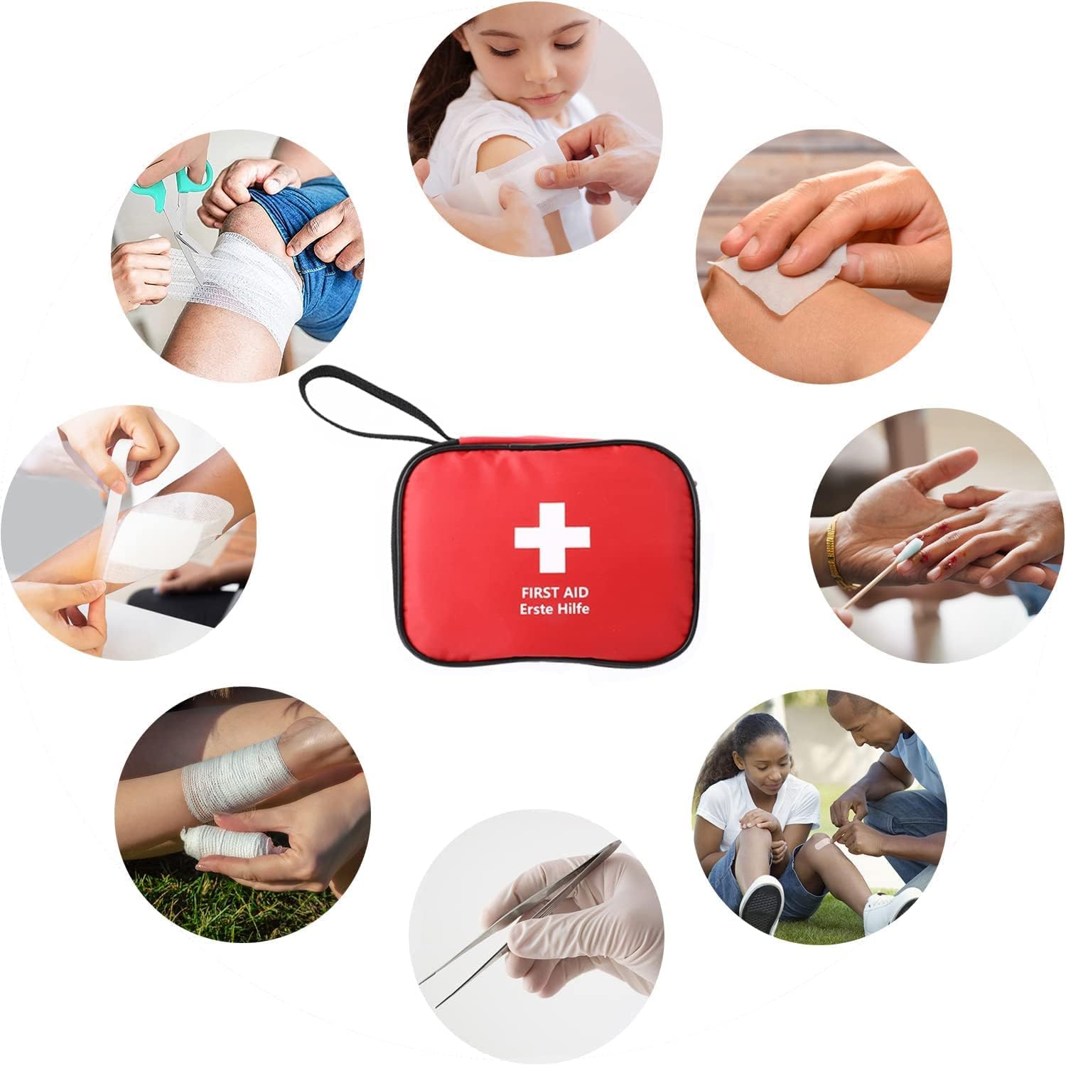 Thumbnail 6 de HONYAO First Aid Kit 90 pcs travel compact bag 🩹