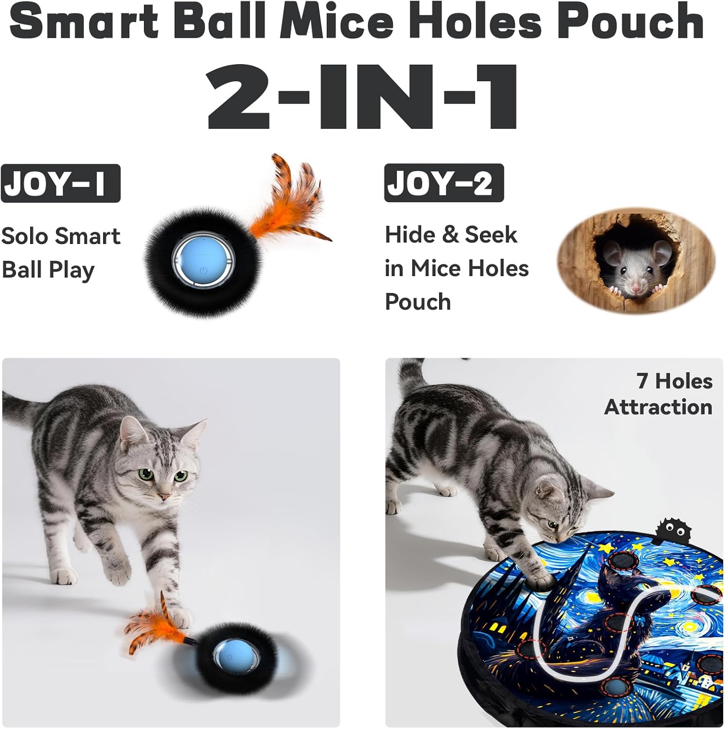 Thumbnail 1 de Zeepet Cat Toys 7 Hole Maze Ball Toy